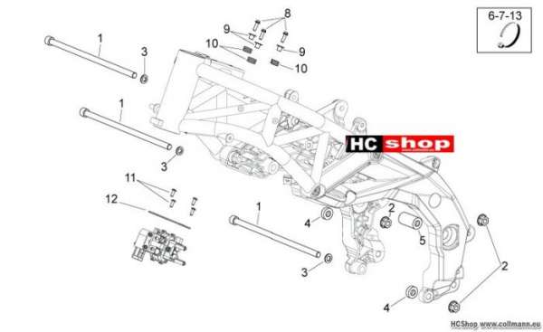 Aprilia Shiver 750 Rahmen II