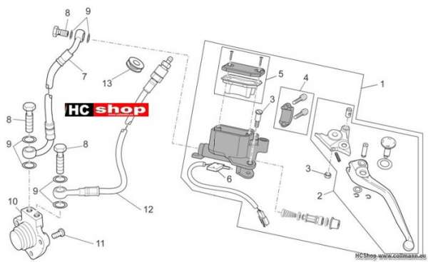 Moto Guzzi Griso 8V Kupplung schalt. kpl