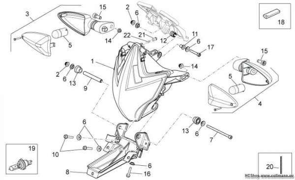 Aprilia Vorderer lichter Dorsoduro 1200