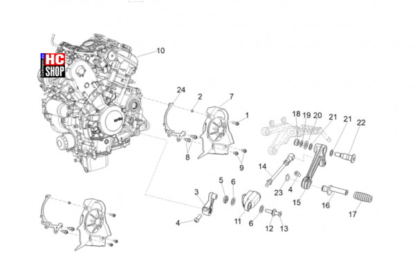Aprilia RSV4 1100 Factory SE-09 SBK - Motor - Motor-Fertigstellung