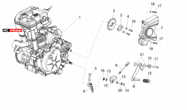 Aprilia RS 125 Replica 4T E4 ABS Motor-Fertigstellung