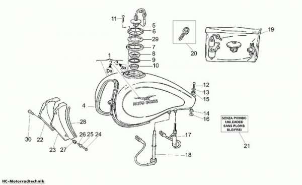Moto Guzzi Kraftstofftank California Special 1100