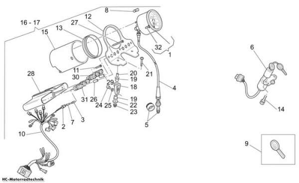 Moto Guzzi Instr.tafel California Sto./Tour PI Cat 1100