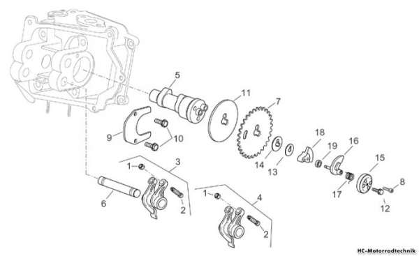 Aprilia Nockenwelle Atlantic 125/200/250