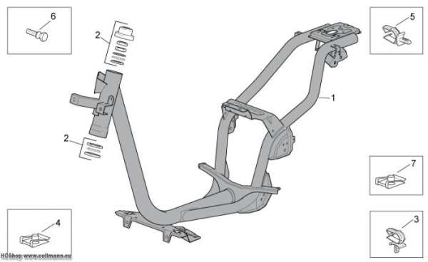 Aprilia Rahmen Scarabeo 100 4T E3 NET