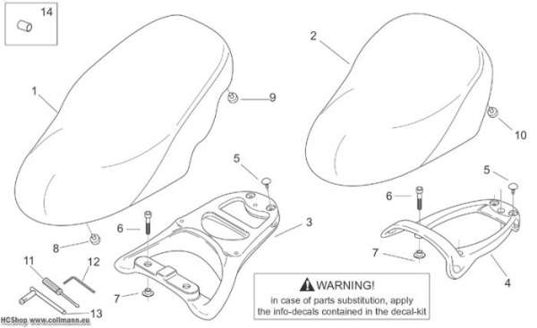 Aprilia Sitz Scarabeo 2T (eng. Minarelli) 50