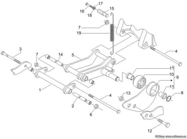 Piaggio Schwingarm Fly 50 4T