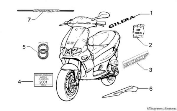 Gilera Verzierung Runner 50 SP