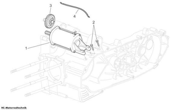 Aprilia Startermotor Sport City CUBE E3 250/300