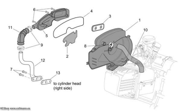 Aprilia Secondary air Scarabeo 4T E2 50