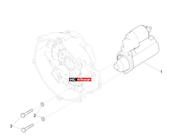 Moto Guzzi V7 III Night Pack 750 Motor Elektrischer Anfang