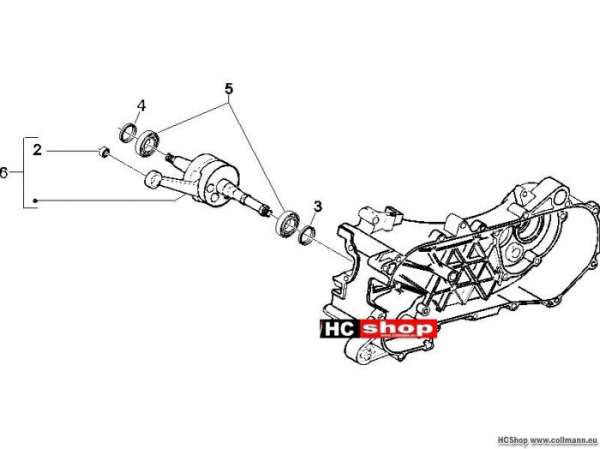 Gilera Kurbelwelle Runner 50 Purejet