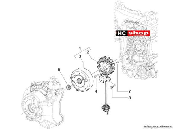 Piaggio Lichtmaschine X7 125