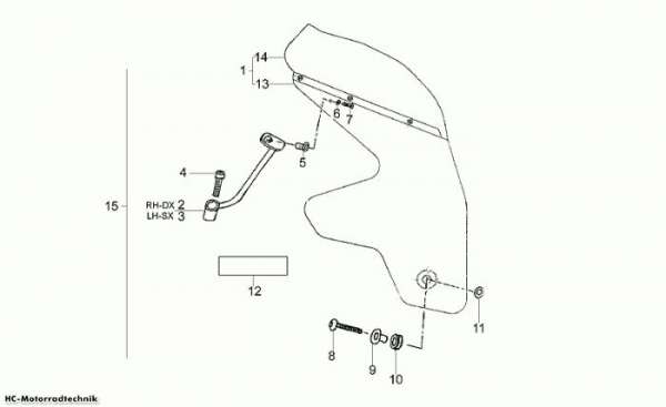 Moto Guzzi Windschild V 11 Sport/Mandello 1100
