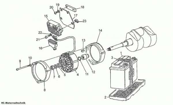 Moto Guzzi Stromgenerator California III Iniezione 1000