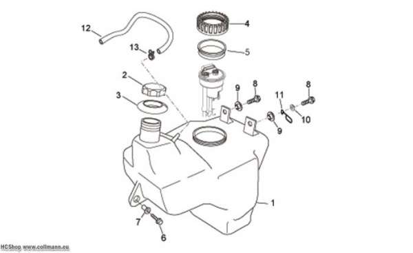 Aprilia Kraftstofftank Atlantic 125
