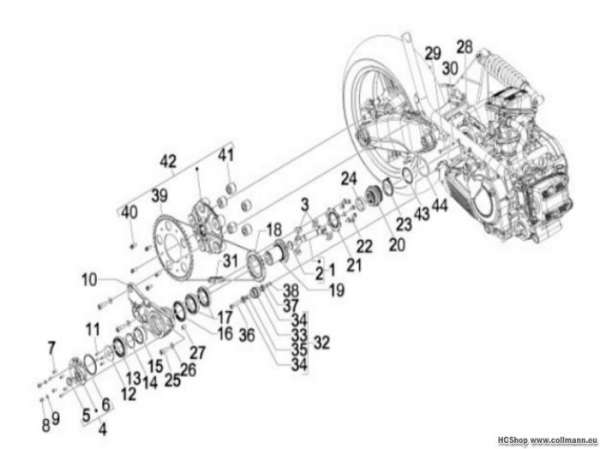 Gilera Komplettantrieb GP 800