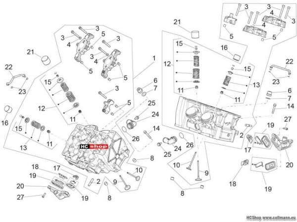 Aprilia RSV4 RR Race Pack Zylinderkopf - ventile