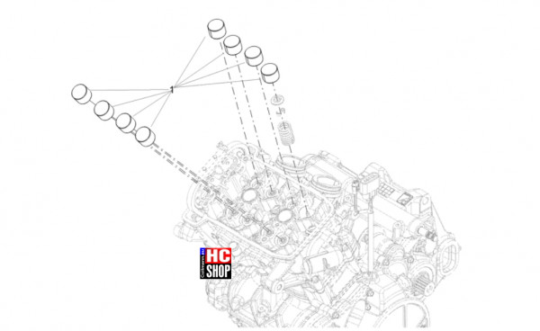Aprilia RS 457 8V E5 - Motor - Belag