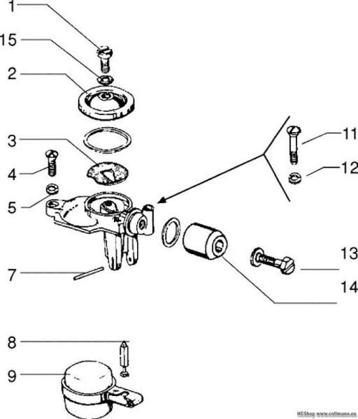 Vespa Vergasersbauteile PX 200