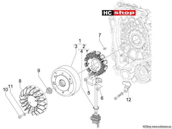 Piaggio Liberty 50 Lichtmaschine