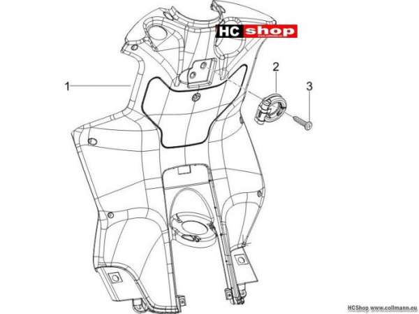 Piaggio Vorderes Handschuhfach nrg power dd