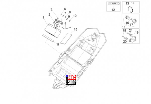 Aprilia RSV4 1100 E5+ - Elektrische Anlage - Hint.Elektrische Anlage