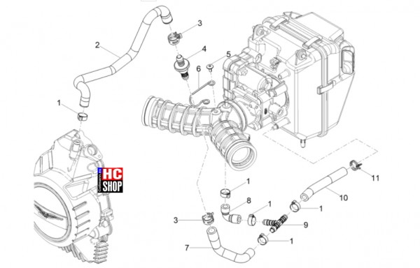 Moto Guzzi V85 TT E5 - Motor - Anlage Blow-By