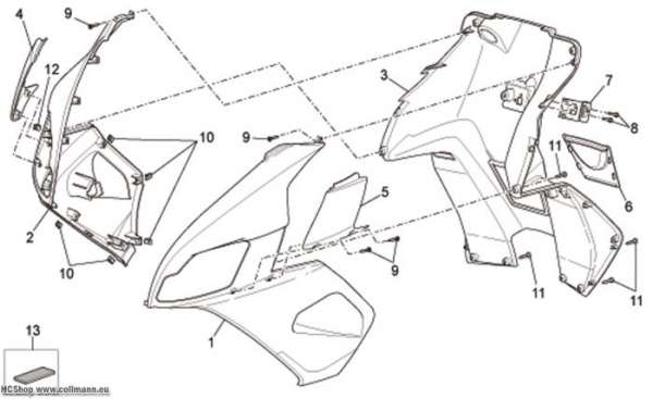 Aprilia Frontaufbau III SR R Factory IE+Carburatore 50