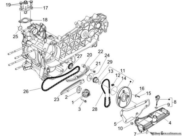 Vespa Ölpumpe Lx 125 4T