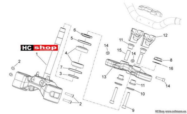 Aprilia Shiver 750 Lenkung