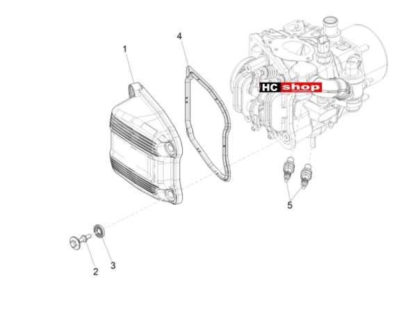 PIAGGIO MP3 500 MAXI SPORT BUSINESS Zylinderkopfabdeckung