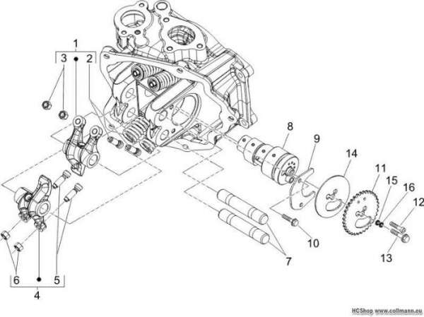 Piaggio Schwinghebelhalterung MP3 125