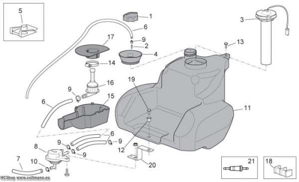 Aprilia Tank Scarabeo 4T E2 50