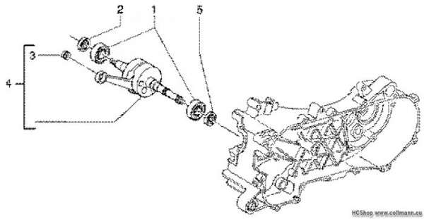 Gilera Kurbelwelle Runner 50 SP