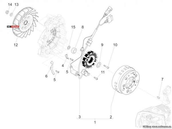 Vespa Primavera 150 Lichtmaschine