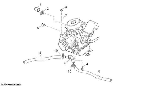 Aprilia Vergaser III Scarabeo E2 125/250