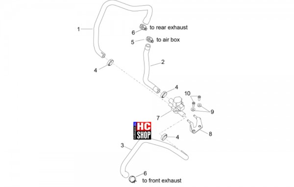 Aprilia RSV4 1100 Factory E5 - Motor - Secondary Air