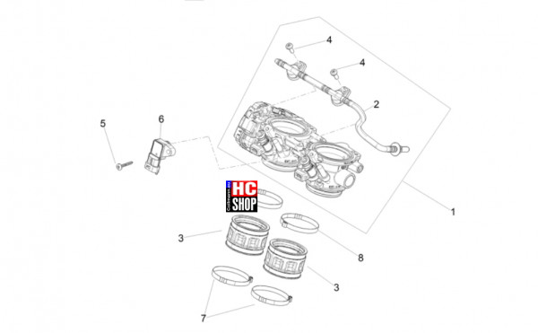 Aprilia RS 660 Factory E5+ - Motor - Klappenkörper
