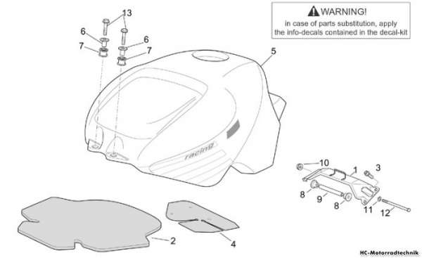 Aprilia Kraftstofftank I RSV 1000