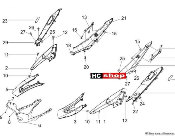 Gilera Seitenabdeckung - Spoiler Runner 50 Purejet