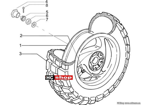 Piaggio Hinterrad TPH 50