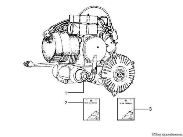 Vespa Motor, komplett Vespa PX 125/150
