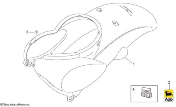 Aprilia R.Kar.I -R.verkl. Scarabeo 2T E2 eng.Piaggio 50
