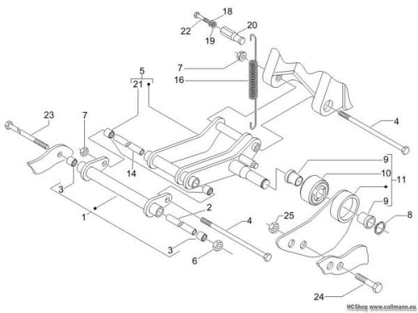 Piaggio Schwingarm Fly 50 4T