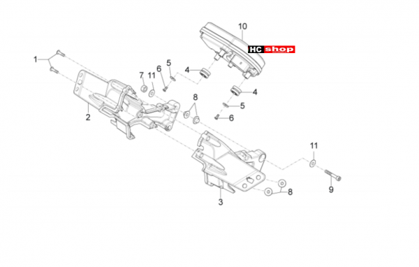 Aprilia RS 125 Replica 4T E4 ABS Lichter Instrumente