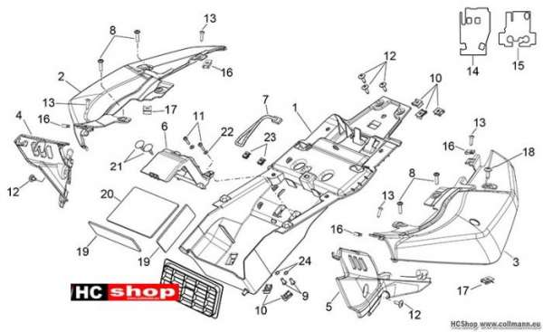 Aprilia Shiver 750 Heckaufbau I