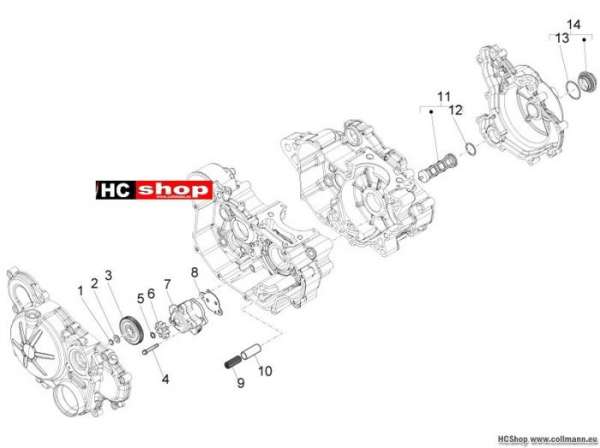 Aprilia RS4 125 SBK Ölpumpe