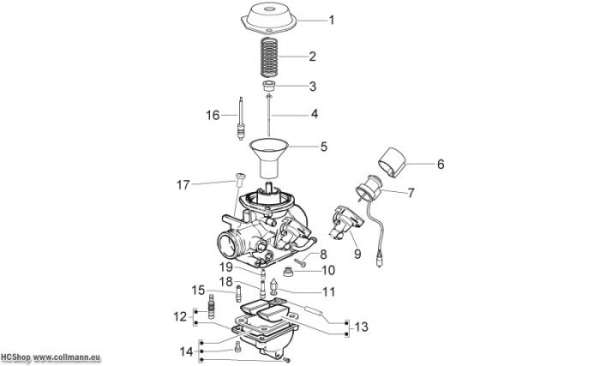 Aprilia Vergaser II Scarabeo 4T 4V E2 50