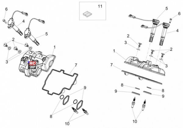 Aprilia RSV4 1100 Factory E5 - Motor - Kopfdeckel